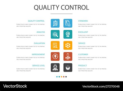 quality control infographic  option concept vector image