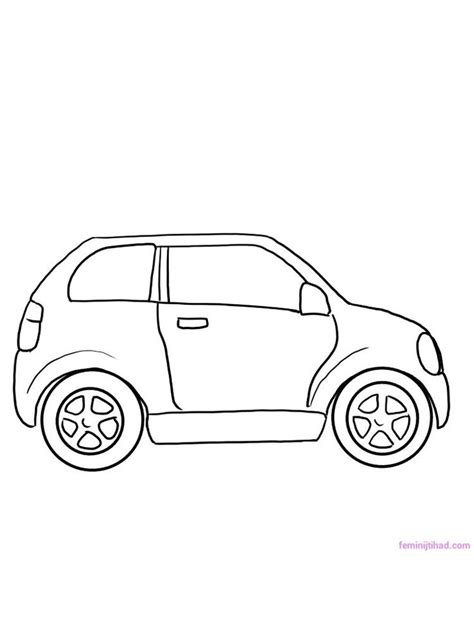 car coloring pages  kindergarten car    widely