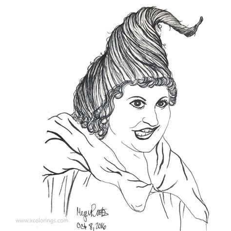 hocus pocus coloring pages mary sanderson xcoloringscom