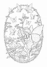 Printable Fairies Fee Colorare Konstantinos Fée Papillons Infanzia Ritorno Adulti Colouring Enfance Justcolor Zen sketch template