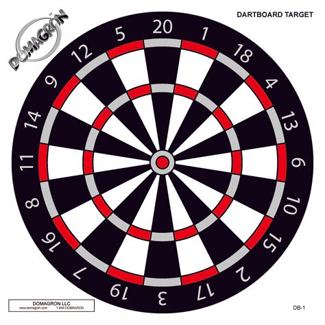 dart board shooting target  pack domagron
