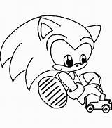 Coloring Pages Sonic Hedgehog sketch template