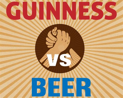 Guinness Vs Beer Infographic