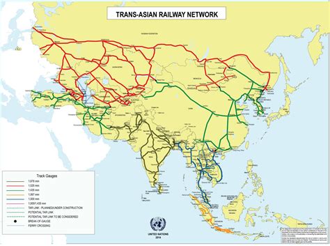 trans asian railway network map map railway kunming