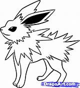 Pokemon Coloring Jolteon Pages Color Tegninger Drawings Step Colouring Pokémon Sheets Boys Google Search Eevee Book Party Birthday Zelda Printable sketch template