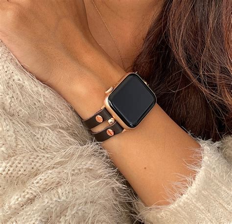 italian leather apple  band mm mm mm mm rose gold apple  strap women iwatch