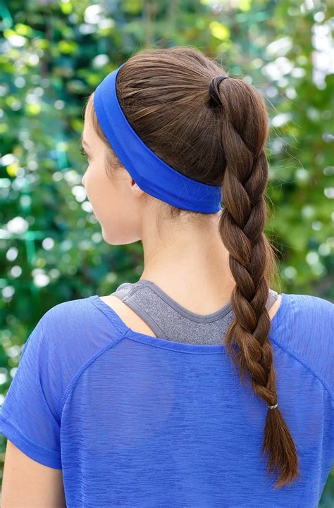 braided ponytail   create  easy hairstyle   gym