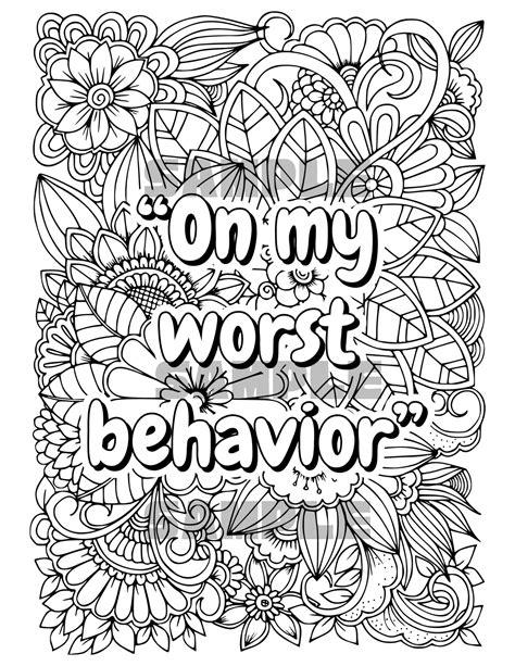 quote coloring pages  adults