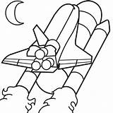 Rocket Ship Drawing Simple Getdrawings sketch template