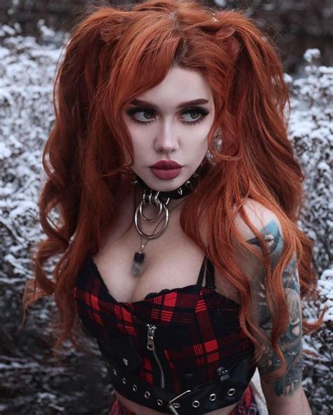 pin by dolomite on beautiful goth goth glam redhead