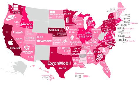 Mapped The Most Profitable Companies On The Fortune 500 For Every State