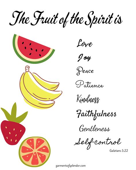 fruit   spirit printables  pic