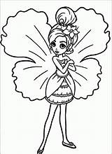 Thumbelina Barbie Coloring Pages Wings Popular sketch template