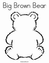 Bear Coloring Brown Big Favorites Login Add sketch template