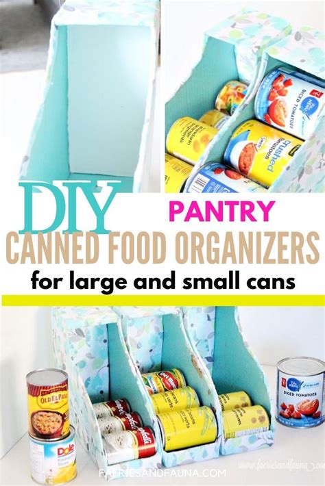 diy large  organizers   kitchen pantry diy cans