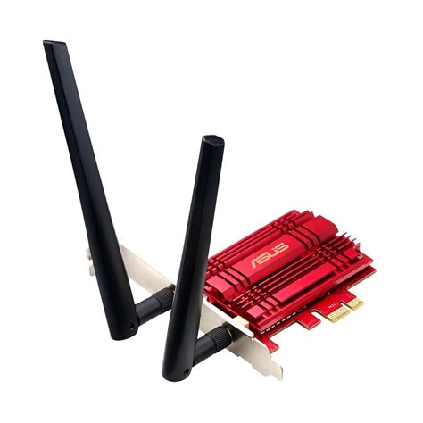 asus dual band ac wireless pci express network card red pceac