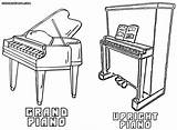 Piano Coloring Pages Colorings sketch template