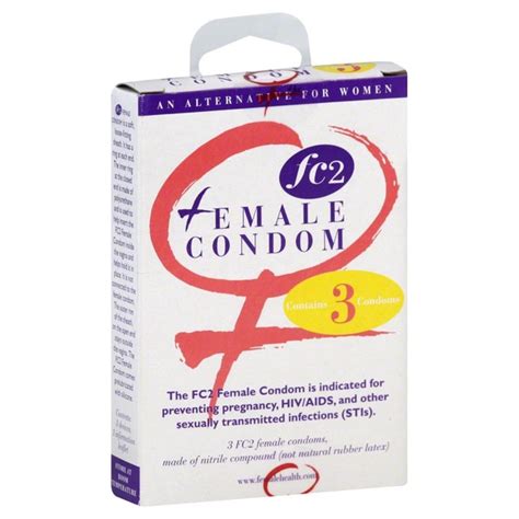 fc2 female condom 3 ct instacart