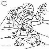 Mummy Coloring Pages Egyptian Mummies Printable Drawing Template Pyramid Kids Color Cool2bkids Cute Print Paintingvalley sketch template