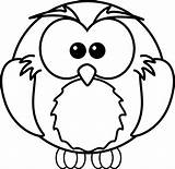 Owls sketch template
