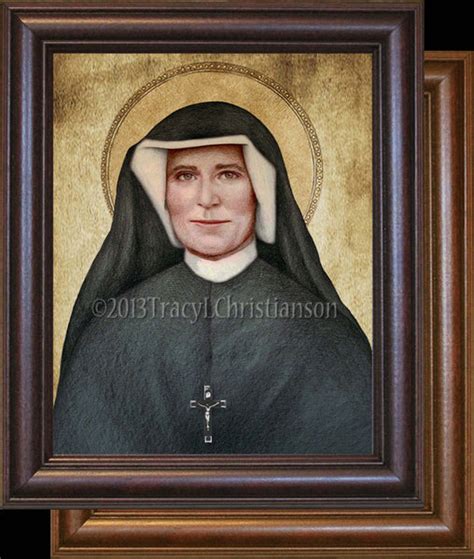 st faustina framed portraits  saints