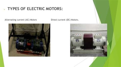 comparison   types  motors