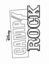 Coloring Pages Rock Camp Musical School Logo High Demi Lovato Printable Disney Camprock Jonas Brothers Dof Source Sheets 2009 Popular sketch template
