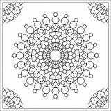Coloring Fractal Circles Thistle Voorbeeldsjabloon Lantaarn Publishers Tabby Coloringhome sketch template