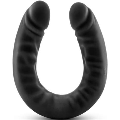 Ruse Silicone Double Headed Dildo Black Sex Toys And Adult Novelties