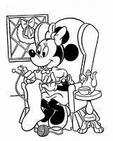 Coloring Mouse Christmas Minnie Pages Disney Printable Printables sketch template