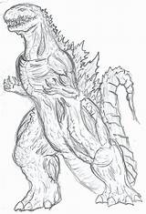 Godzilla Drawing Coloring Shin Pages Draw Drawings King Kaiju Monsters Deviantart Kong Comments Ghidorah Paintingvalley Choose Board sketch template