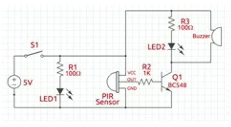 led   explain  resistors   pir circuit electrical