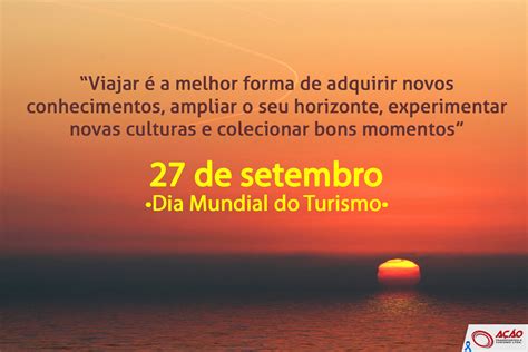 Dia Mundial Do Turismo Ação Turismo