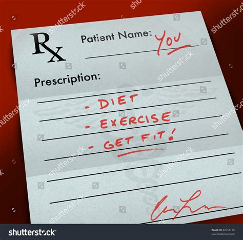 paper prescription form   doctors handwriting  reads diet
