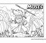 Moses Heros Bible Surfnetkids Coloring sketch template