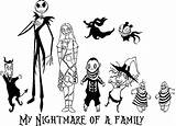 Nightmare Christmas Before Coloring Pages Jack Sally Burton Printable Tim Car Family Decal Night Skellington Characters Print Decals Tattoo Ebay sketch template