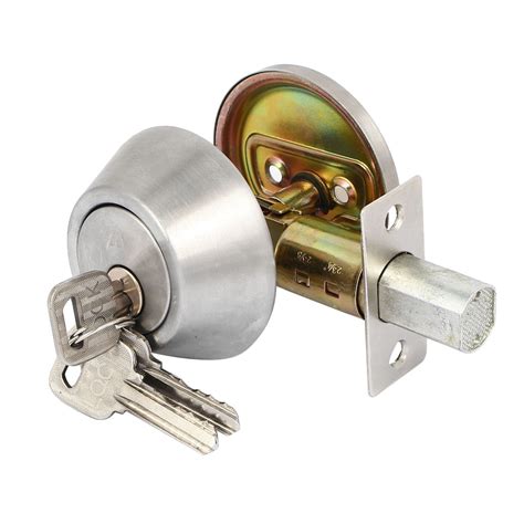 house bedroom door metal security deadbolt lock sliver tone  keys walmart canada