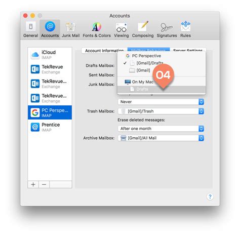configure apple mail  prevent duplicate drafts  gmail accounts