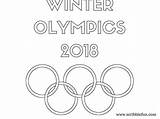 Olympics Coloring Winter Logo Pages Printable Color Print sketch template
