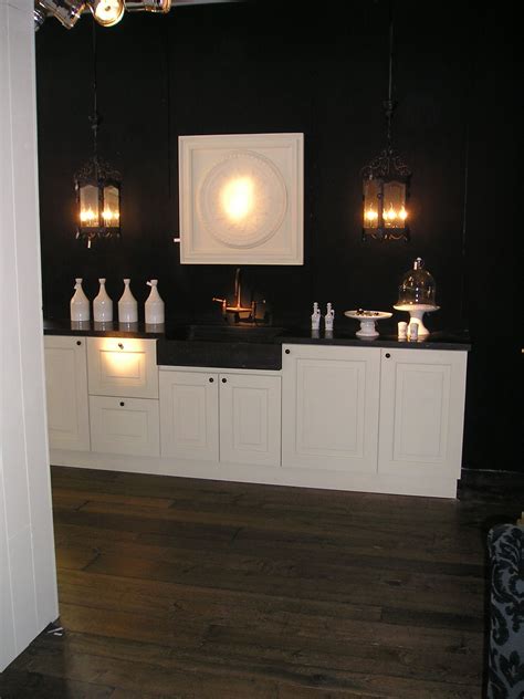 klassiek zwart wit amsterdam buffet fireplace cabinet storage furniture home decor
