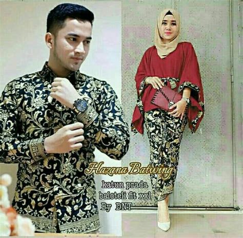 Model Baju Kebaya Sarimbit Couple Set Khinara Batik Sarimbit Brocade