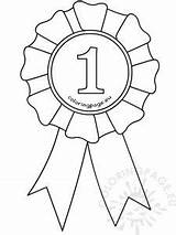 Ribbon Award Template Rosette Coloring Place Drawing Badge First Template1 Clipart Pages Templates Ribbons School Graduation Coloringpage Getdrawings Navigation Post sketch template