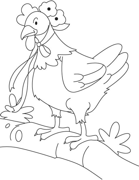 red hen coloring page    red hen coloring