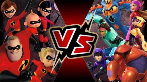 The Incredibles Vs Big Hero 6 Battle Arena Youtube