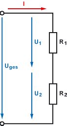 spannungsteiler unbelasteter belasteter