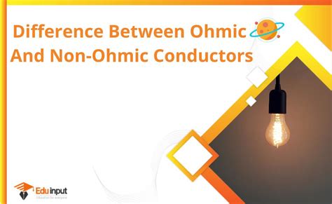 difference  ohmic   ohmic conductors