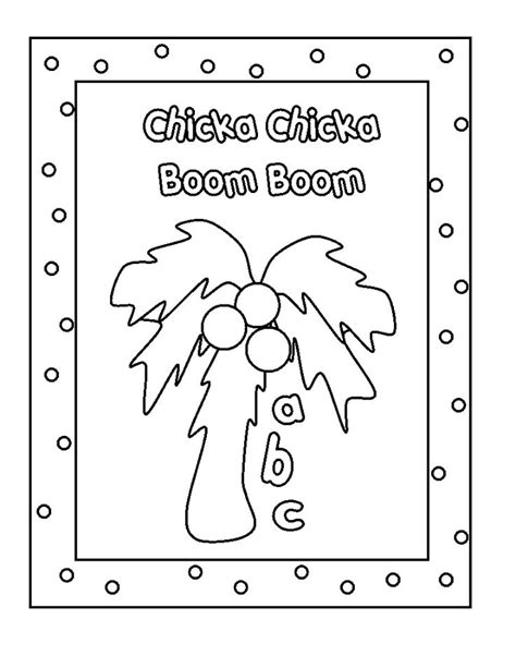 chicka chicka boom boom  printables printable templates