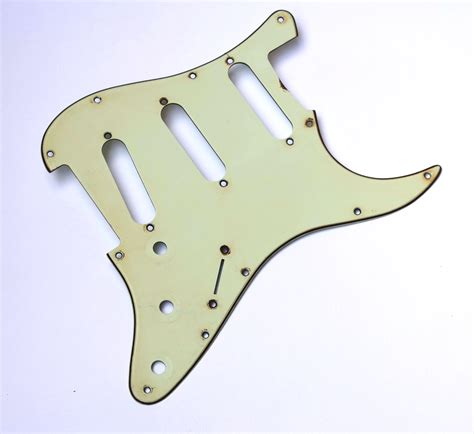 guitarslinger products aged pickguard  sc mint green fits  strat purchase