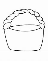Basket Coloring Easter Empty sketch template