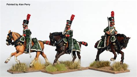 spa  mounted cazadores galloping swords shouldered shakos perry
